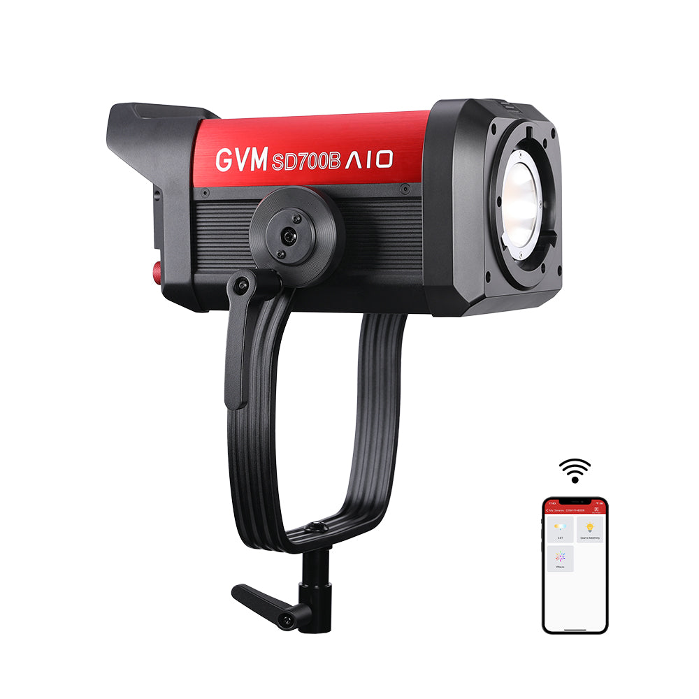 GVM SD700B AIO 700W Bi-Color Integrated Spotlight((2-Light kit))