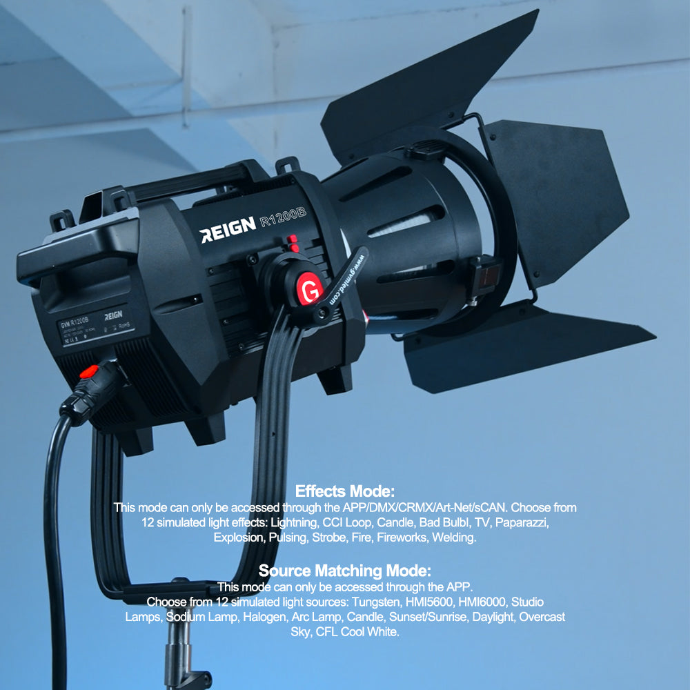 Reign R1200B  1200W Bi-Color Integrated Spotlight
