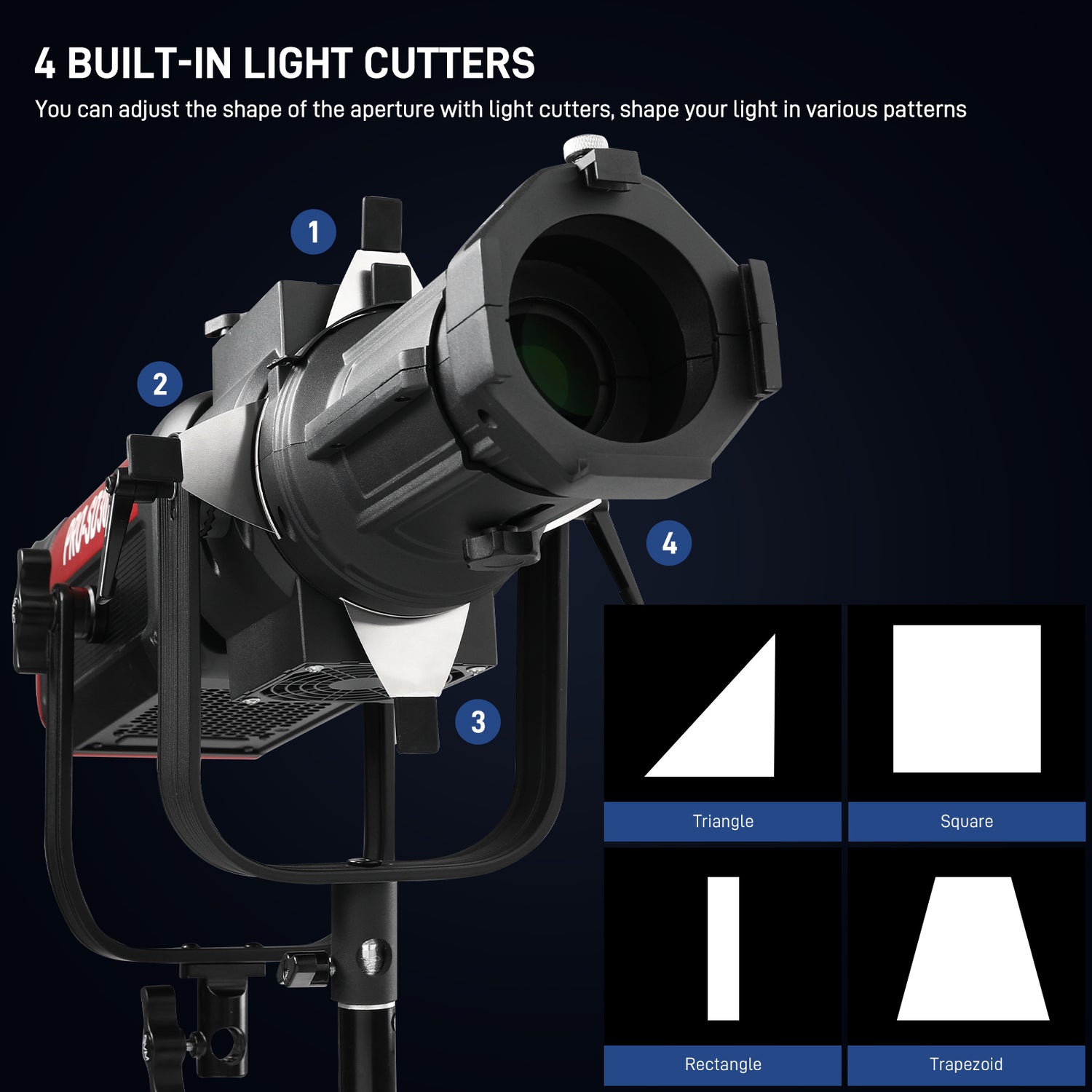 GVM PJ-L40 Spot lens For Power 650W or less Monolight