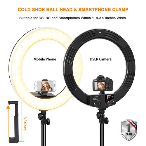 GVM-18S 55W High Power Bi-Color LED Ring Light Kit (18