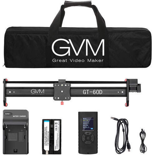 GVM Professional Video Aluminum Alloy Motorized Camera Slider (23″)