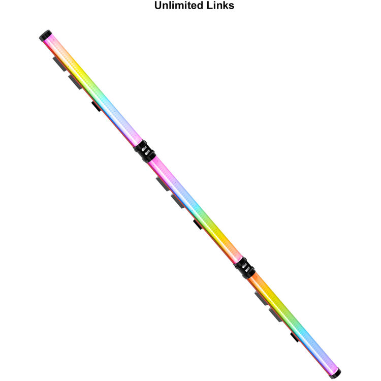 GVM RGB Tube Light with Softbox, 2 Packs 25W Handheld Wand Light, 24