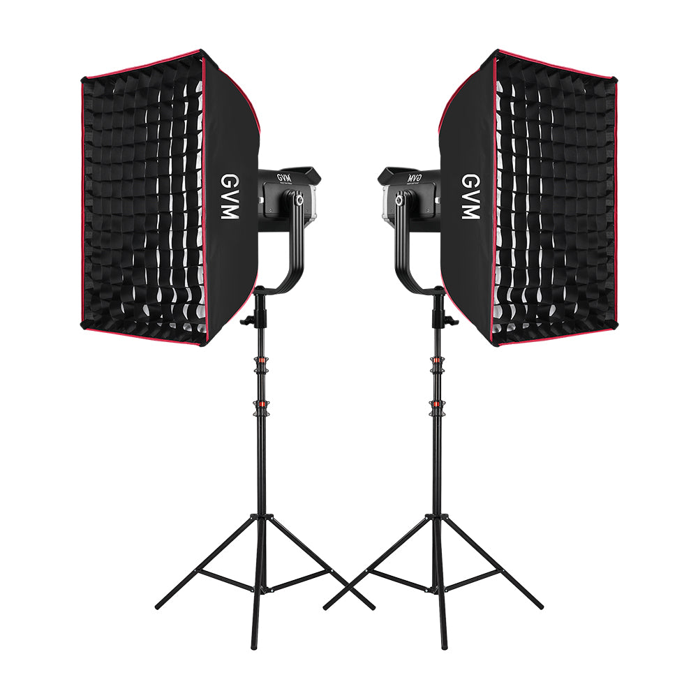 GVM SD600D-II 600W Upgraded Bi-Color LED Video Light(2-Light KIT)