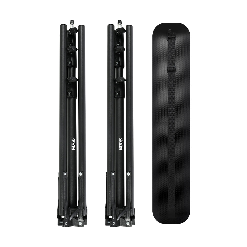 The GVM Foldable Aluminum Light Stands (2-Pack Set)