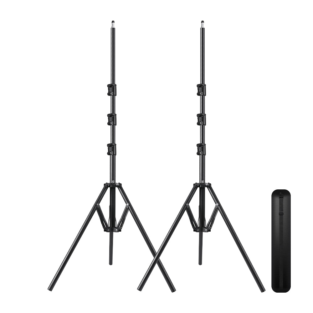The GVM Foldable Aluminum Light Stands (2-Pack Set)