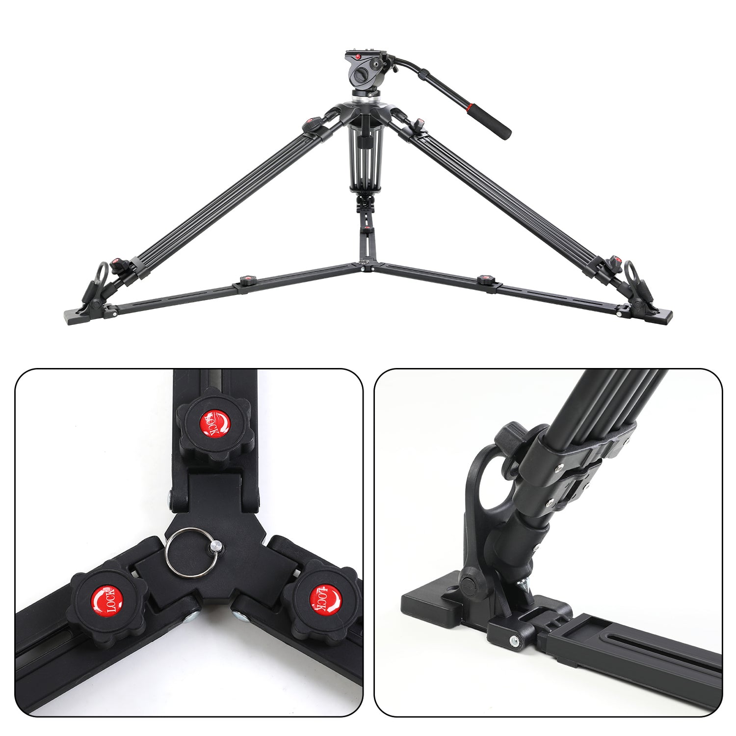 GVM-S170 Tripod for Hydraulic Fluid head