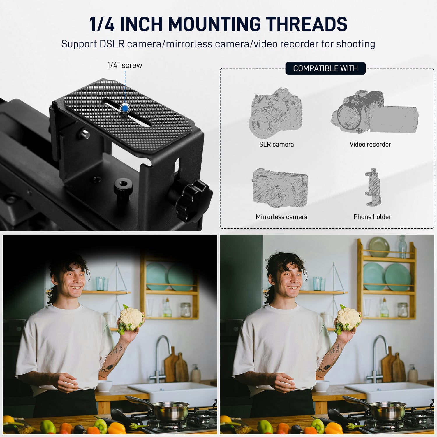 GVM Teleprompter TQ-MA for Tablets & Smartphones with Remote Control