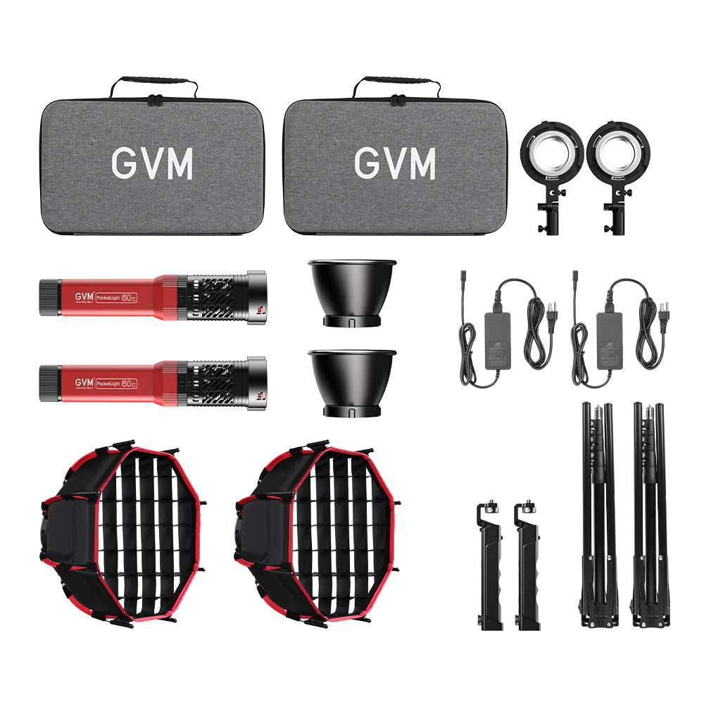 GVM-PD60C 내장 배터리 모델 60W 손전등 (RGB)