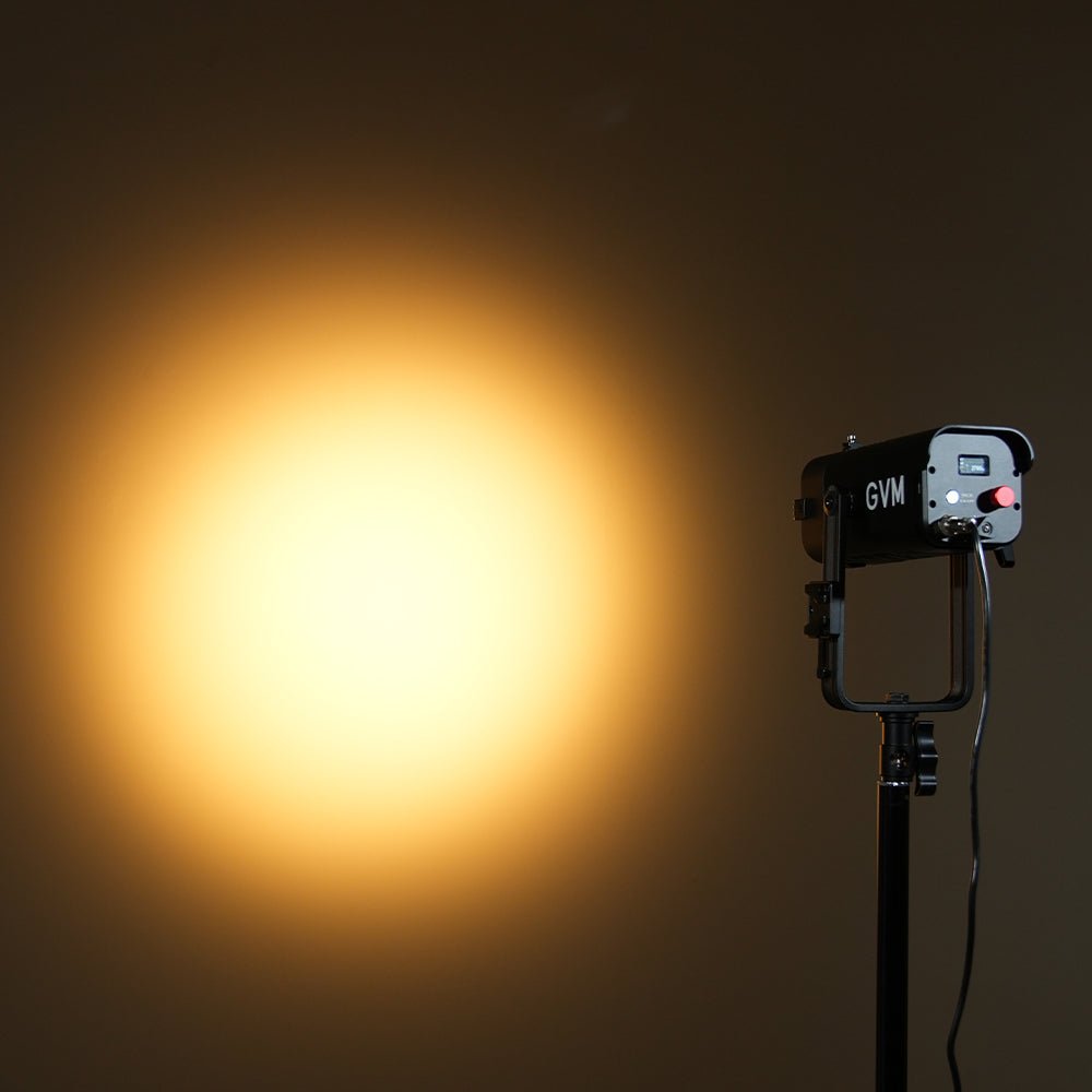 GVM 100W Compact & Lightweight, Bi - color,5 - 50° Zoom,Mini - DMX,Studio - Mode light - JIAN CHENG TECHNOLOGY INC.