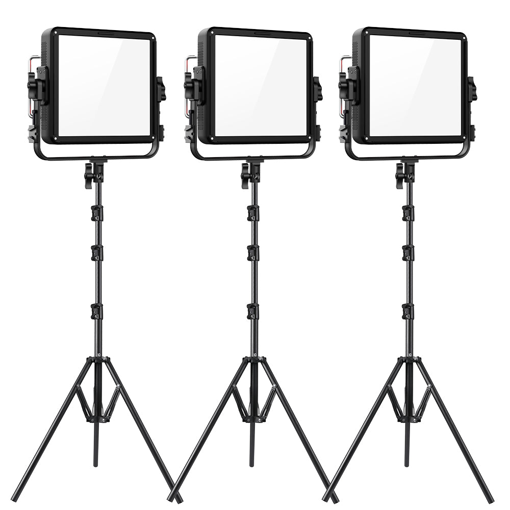 GVM YU150R PRO LED Video Light Board RGB & Bi-Color Studio Light 3 Kits - GVM