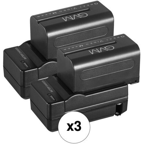 GVM NPF 750 Li-ion Replacement Batteries and Chargers - GVM