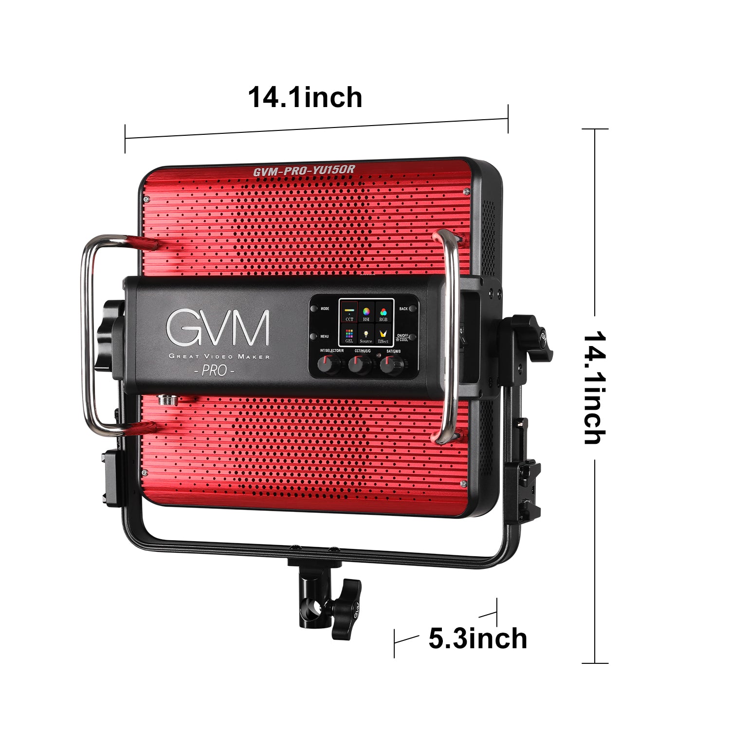 GVM YU150R PRO Led Video Lights Panel Rgb And Bi-Color Studio Light - GVMLED