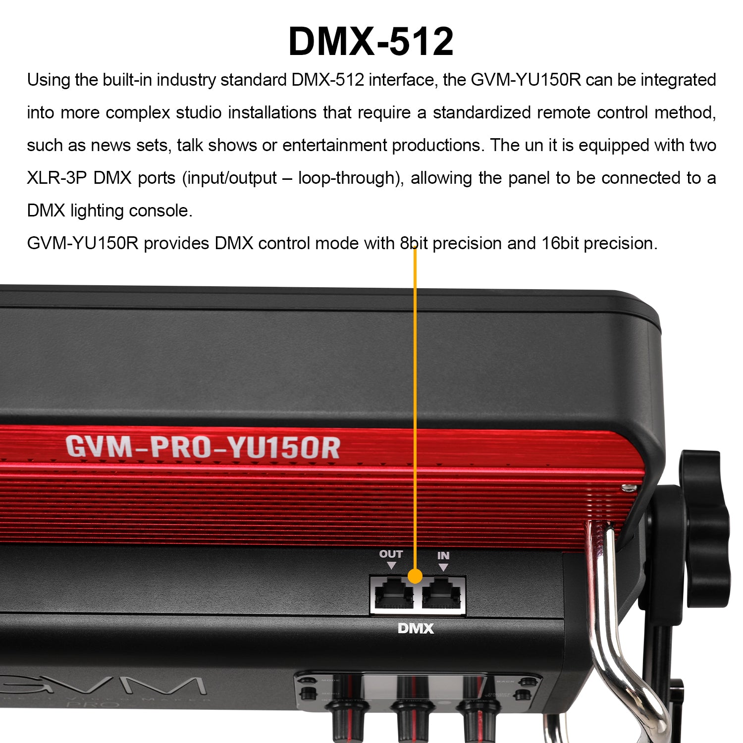 GVM YU150R PRO Led Video Lights Panel Rgb And Bi-Color Studio Light - GVMLED