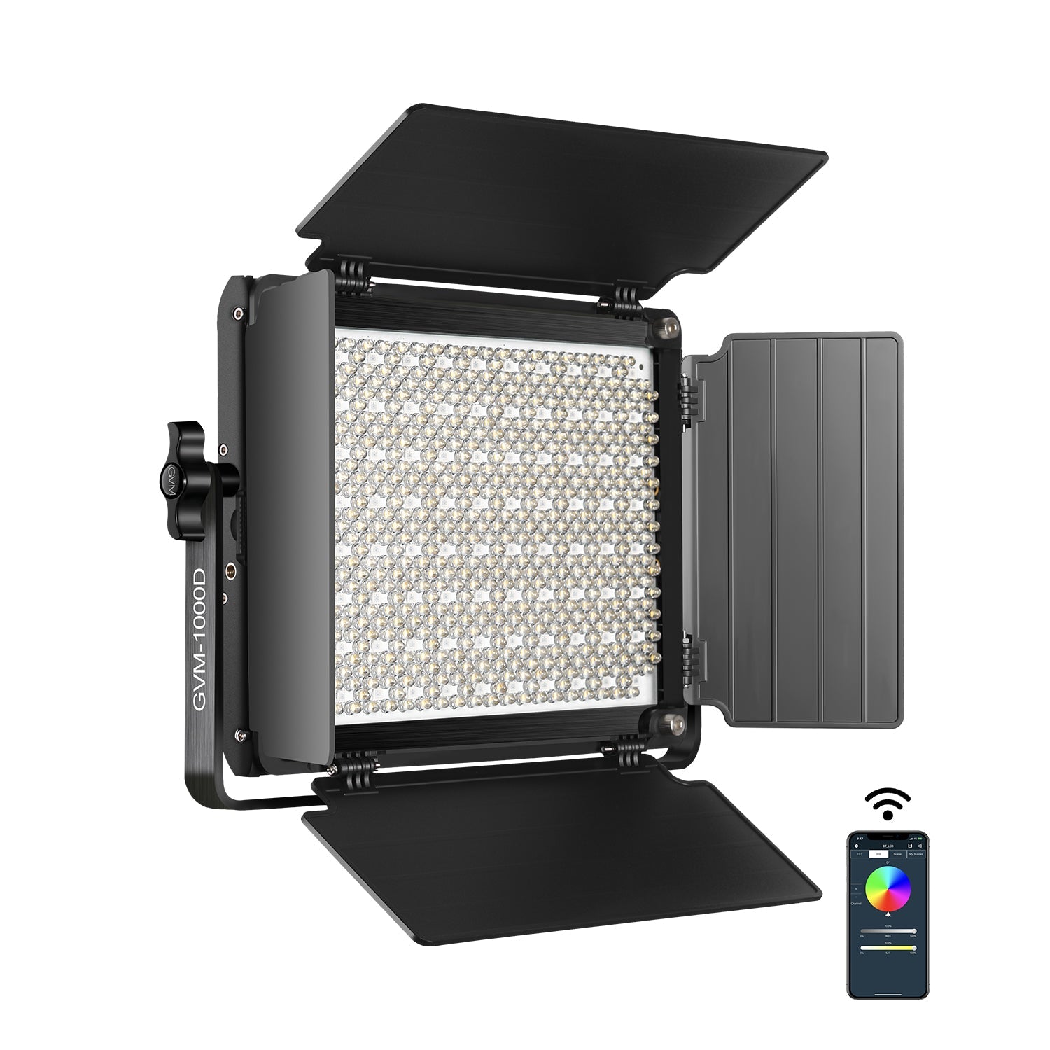 GVM-1000D 45W Bi-Color & RGB 2-Video-Light-Kit - GVMLED