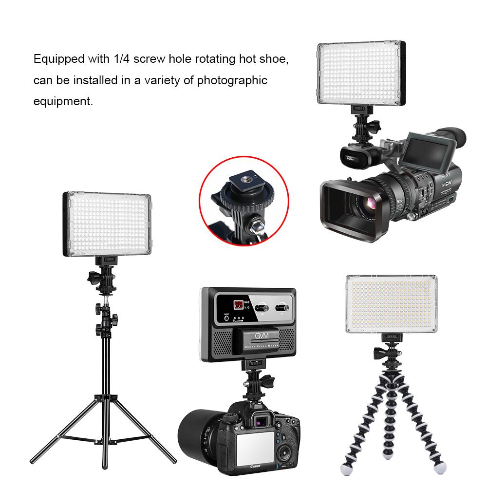 GVM-10S Bi Color Professional Video on Camera Video Light with Control Knob - GVMLED