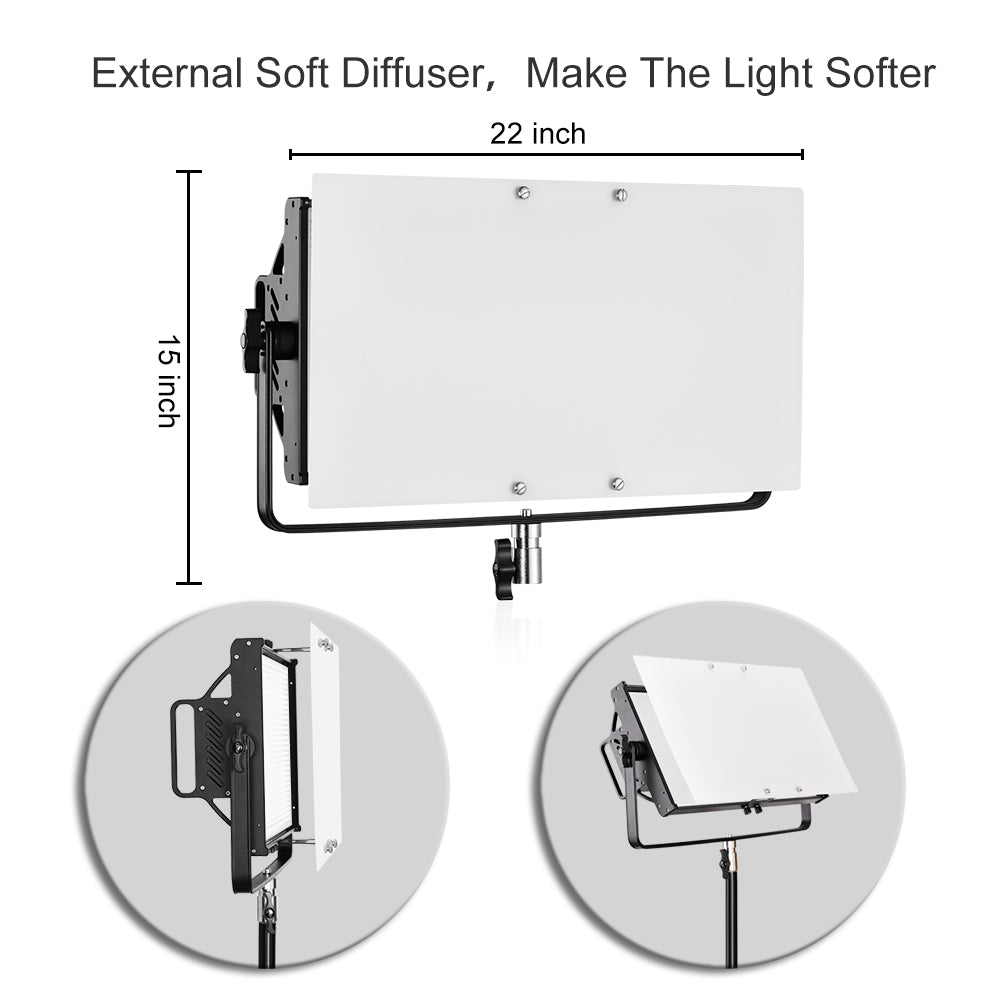 GVM 110S RGB Powerful Bi-color and RGB Video Panel Light - GVMLED