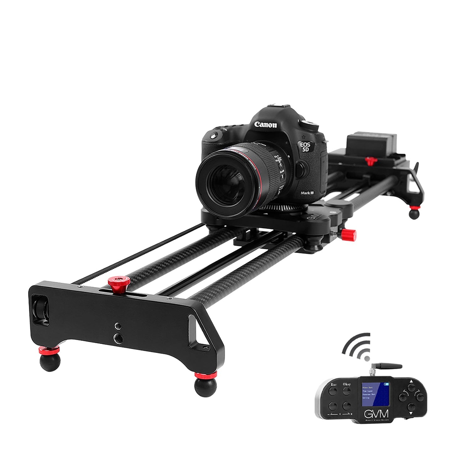 GVM-1.5D Professional Wireless Video Carbon Fiber Motorized Camera Slider - GVMLED