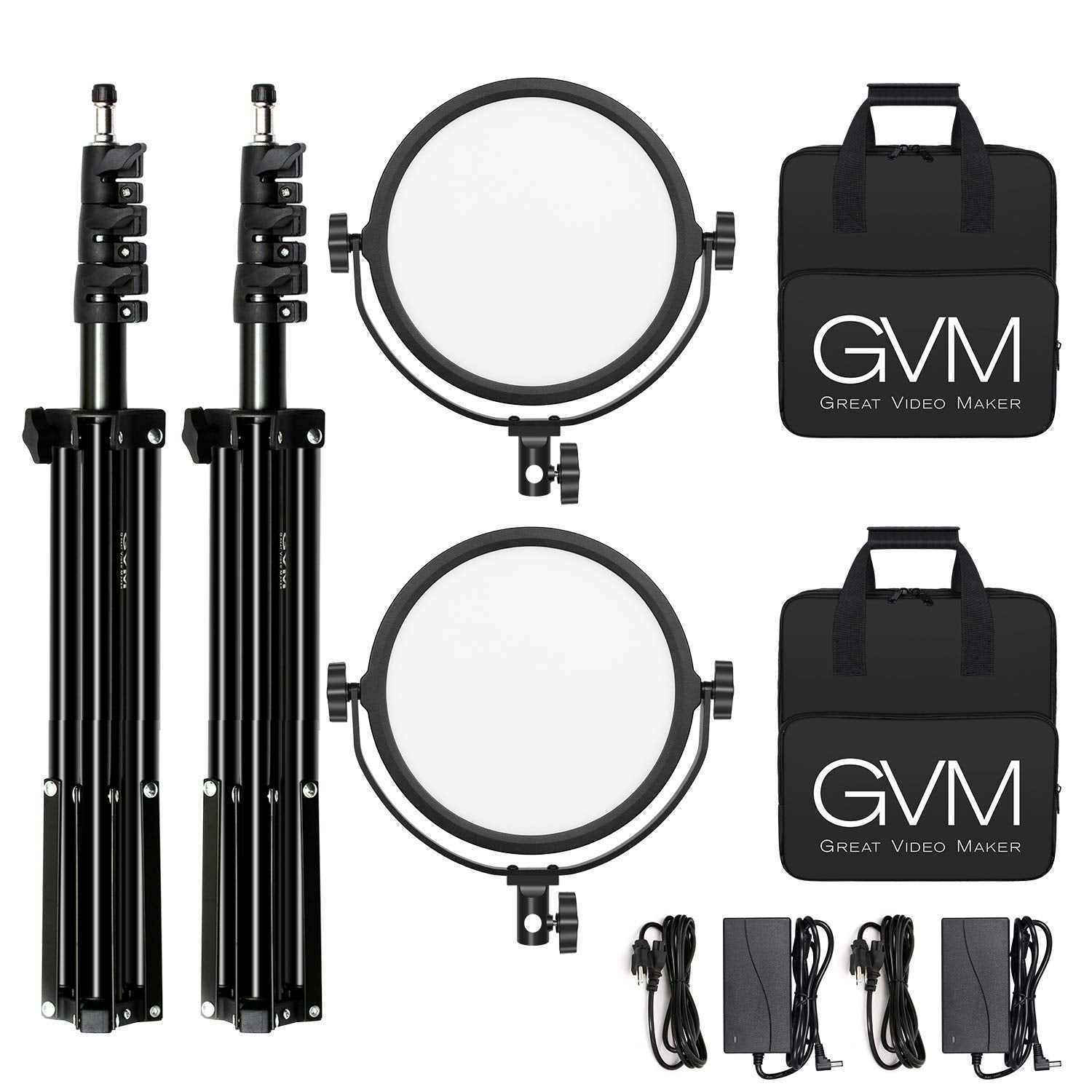 GVM 30W Soft Light Bi-Color LED Key Light 2 lights kit(10