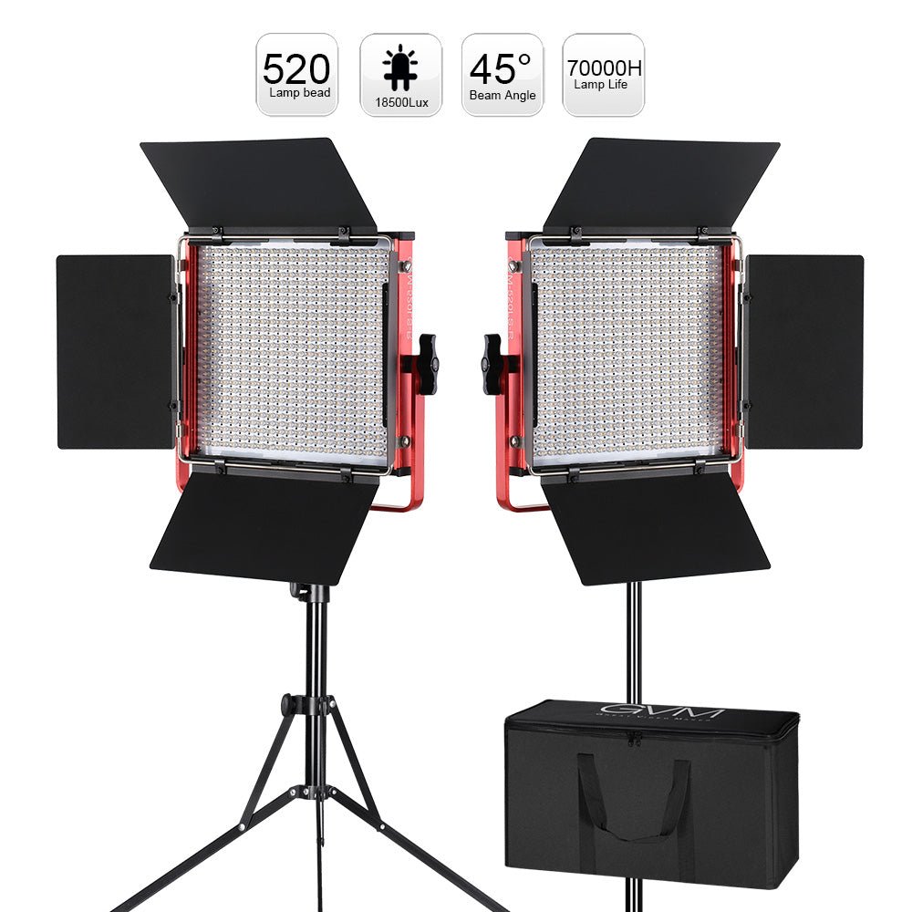 GVM-520S 30W High Beam High Brightness Bi-Color LED VIdeo Soft Light - GVMLED