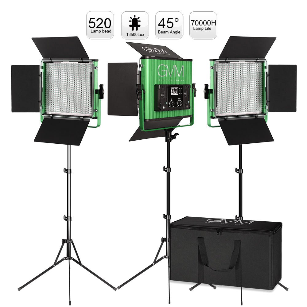 GVM-520S 30W High Beam High Brightness Bi-Color LED VIdeo Soft Light - GVMLED