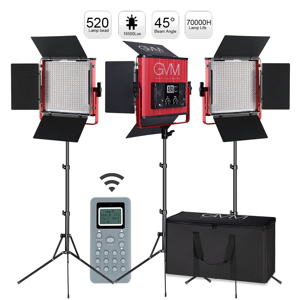 GVM-520S 30W High Beam High Brightness Bi-Color LED VIdeo Soft Light - GVMLED