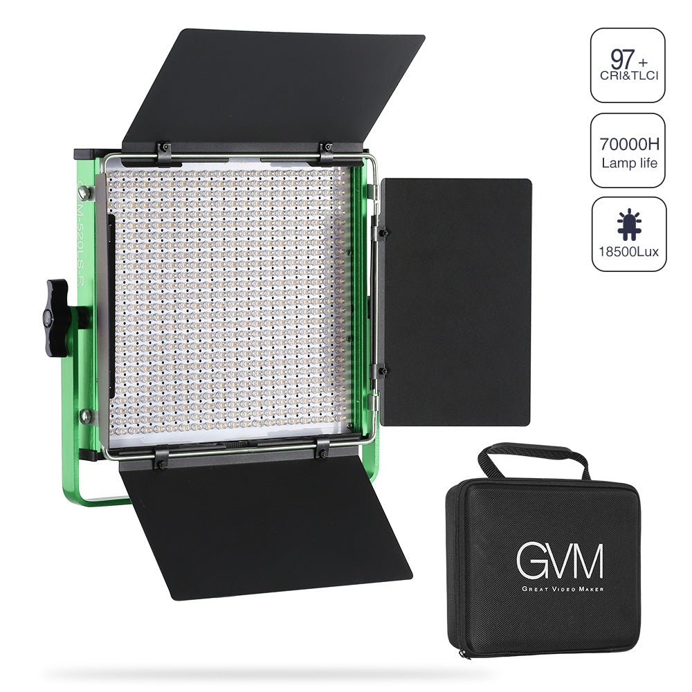 GVM-520S 30W High Beam High Brightness Bi-Color LED VIdeo Soft Light - GVMLED