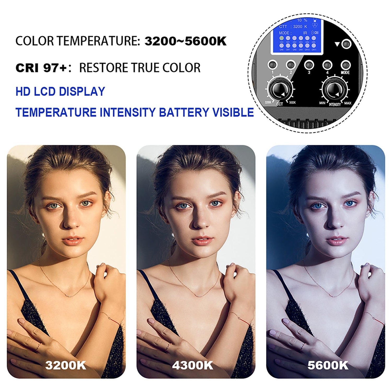 GVM-520S 30W High Beam High Brightness Bi-Color LED VIdeo Soft Light - GVMLED