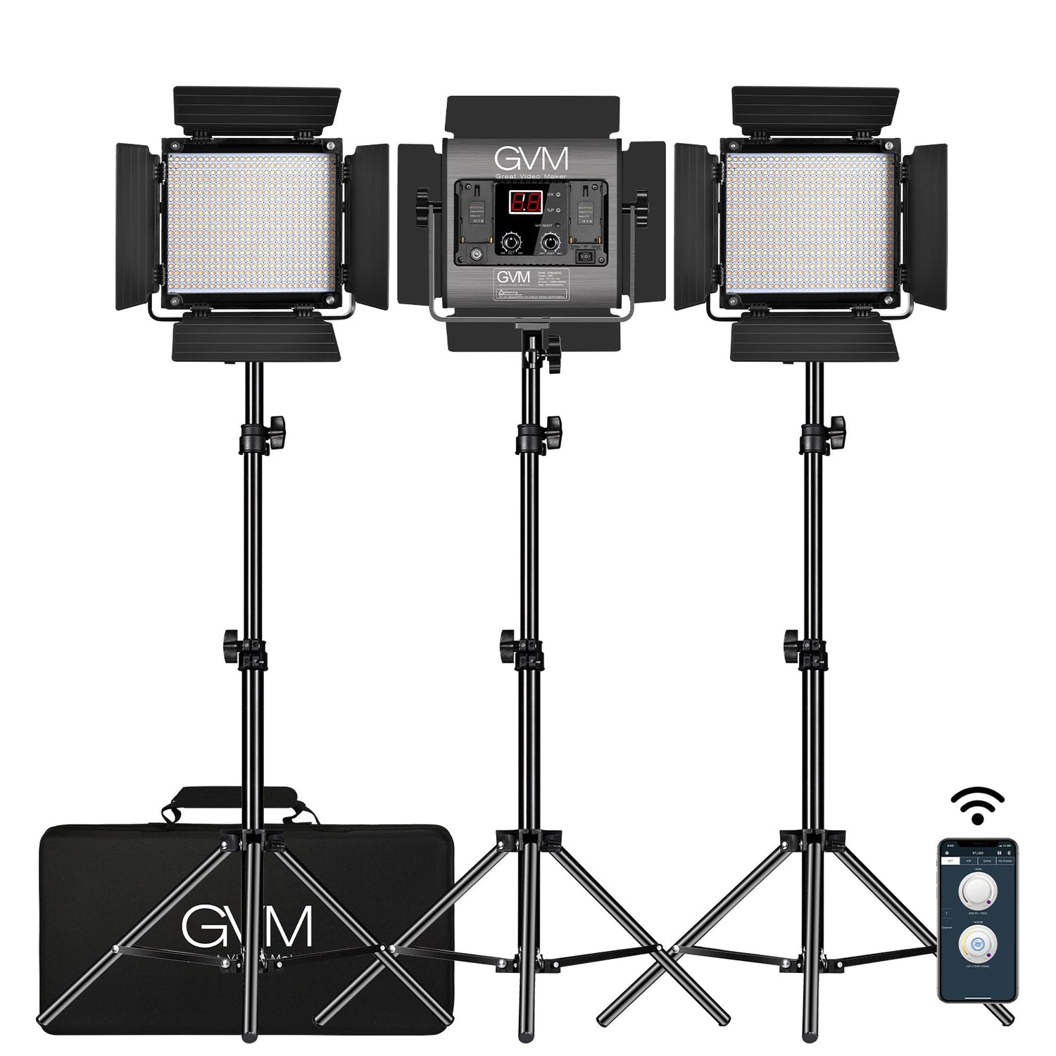 GVM-560AS 30W High Beam Bi-Color LED Video Soft Light - GVMLED