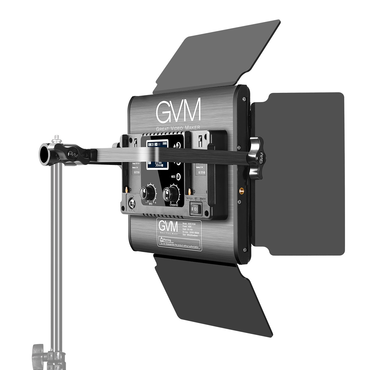 GVM-800D 40W Powerful Bi-color and RGB Video Panel Light Kit - GVMLED