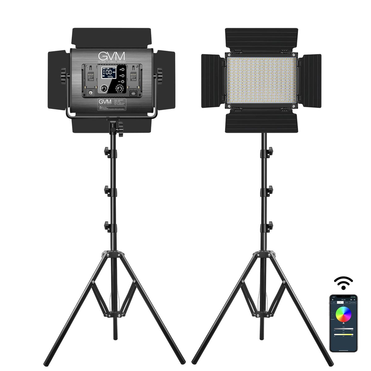 880RS RGB LED Studio Video Kit – GVMLED