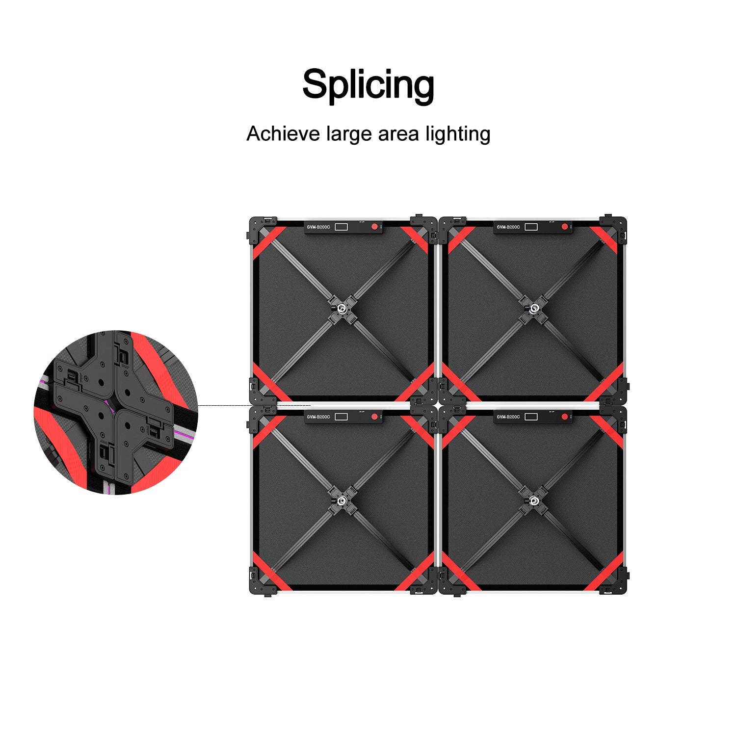 GVM B200C 200W RGB&Bi-Color Flexible LED Light - GVMLED