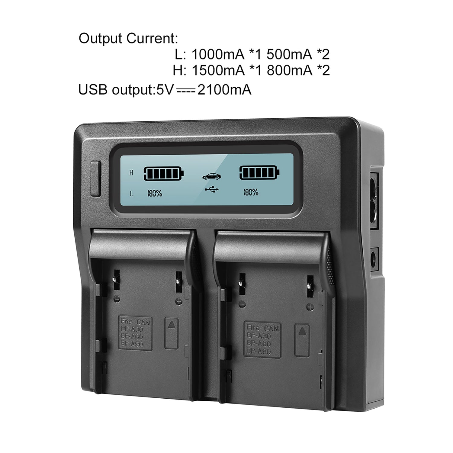GVM BP-A60 Dual Charger with Battery for Canon C300 Mark II, C200 & C200B (6800mAh) - GVMLED