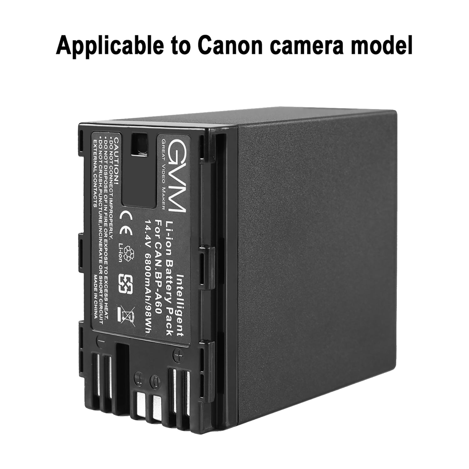 GVM BP-A60 Dual Charger with Battery for Canon C300 Mark II, C200 & C200B (6800mAh) - GVMLED