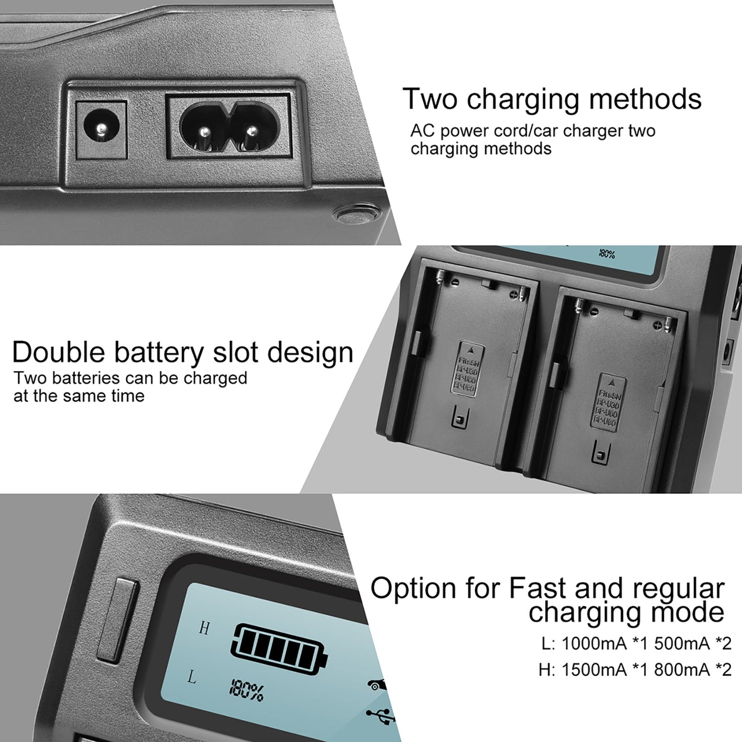 GVM BP-U65 5600mAh Battery with Charger for Sony PMW / PXW Series Cameras - GVMLED