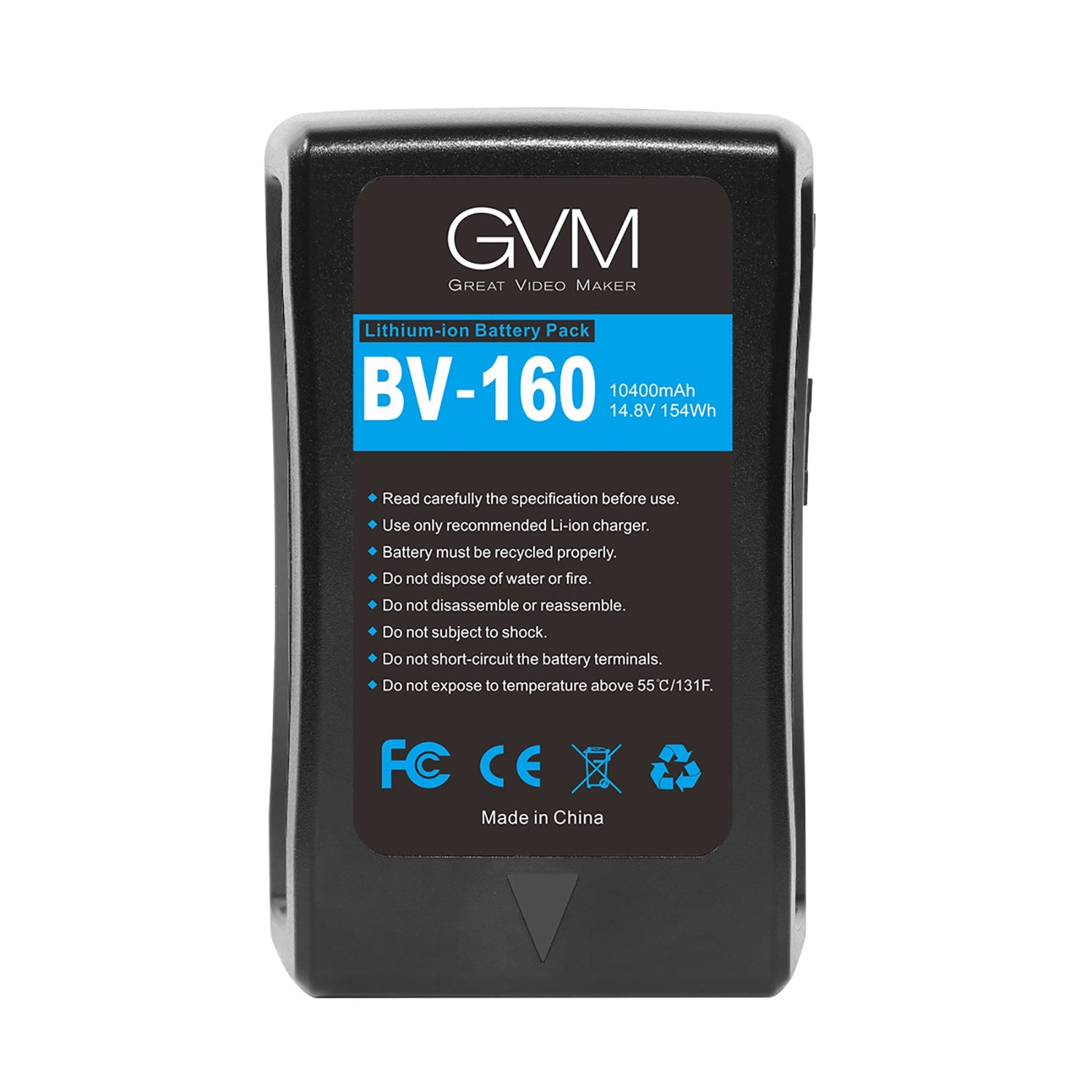 GVM BV-160 Battery both D-Tap and DC outputs - GVMLED
