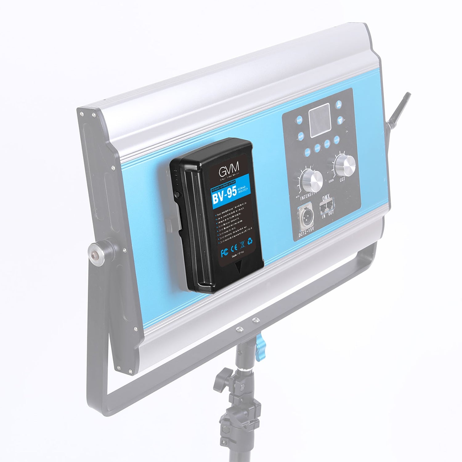 GVM BV-95 Battery both D-Tap and DC outputs - GVMLED