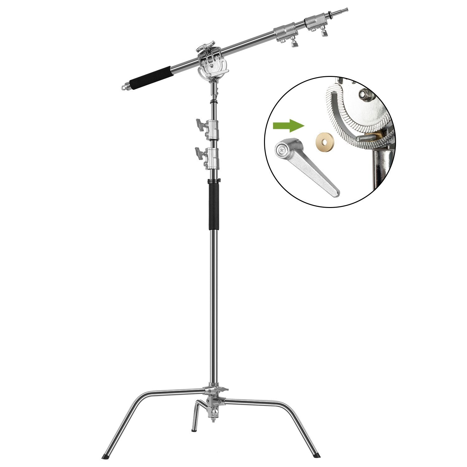 GVM C360 Turtle-Base C-Stand & Grip Arm Kit (10.5') - GVMLED