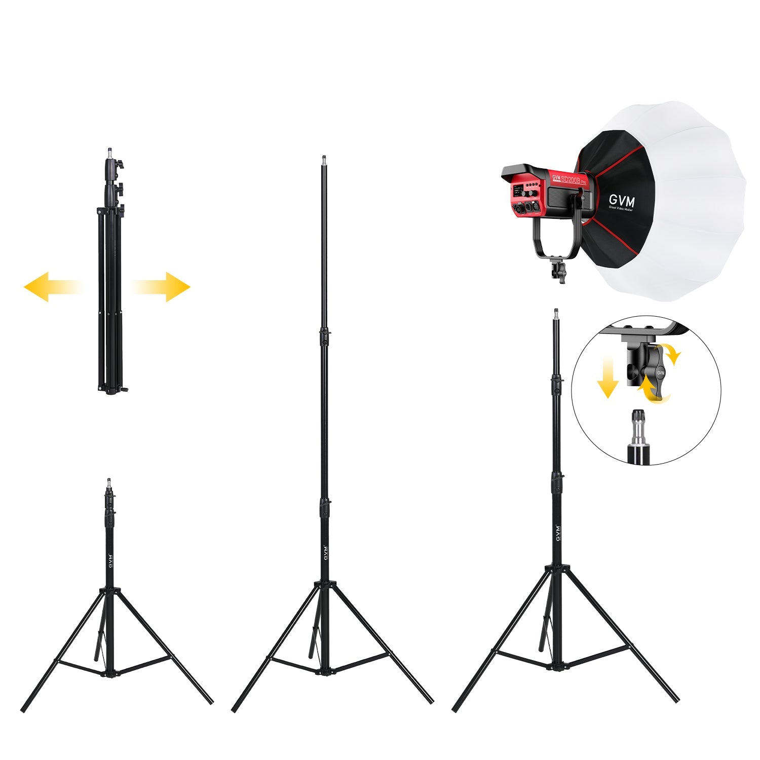 GVM-DJ240-A Light stand - GVMLED