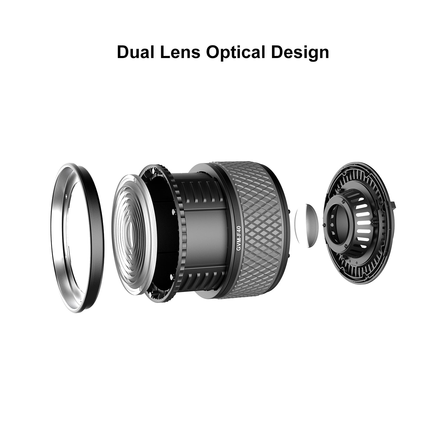 GVM F40 Fresnel Attachment for LED Light Spotlight - GVMLED