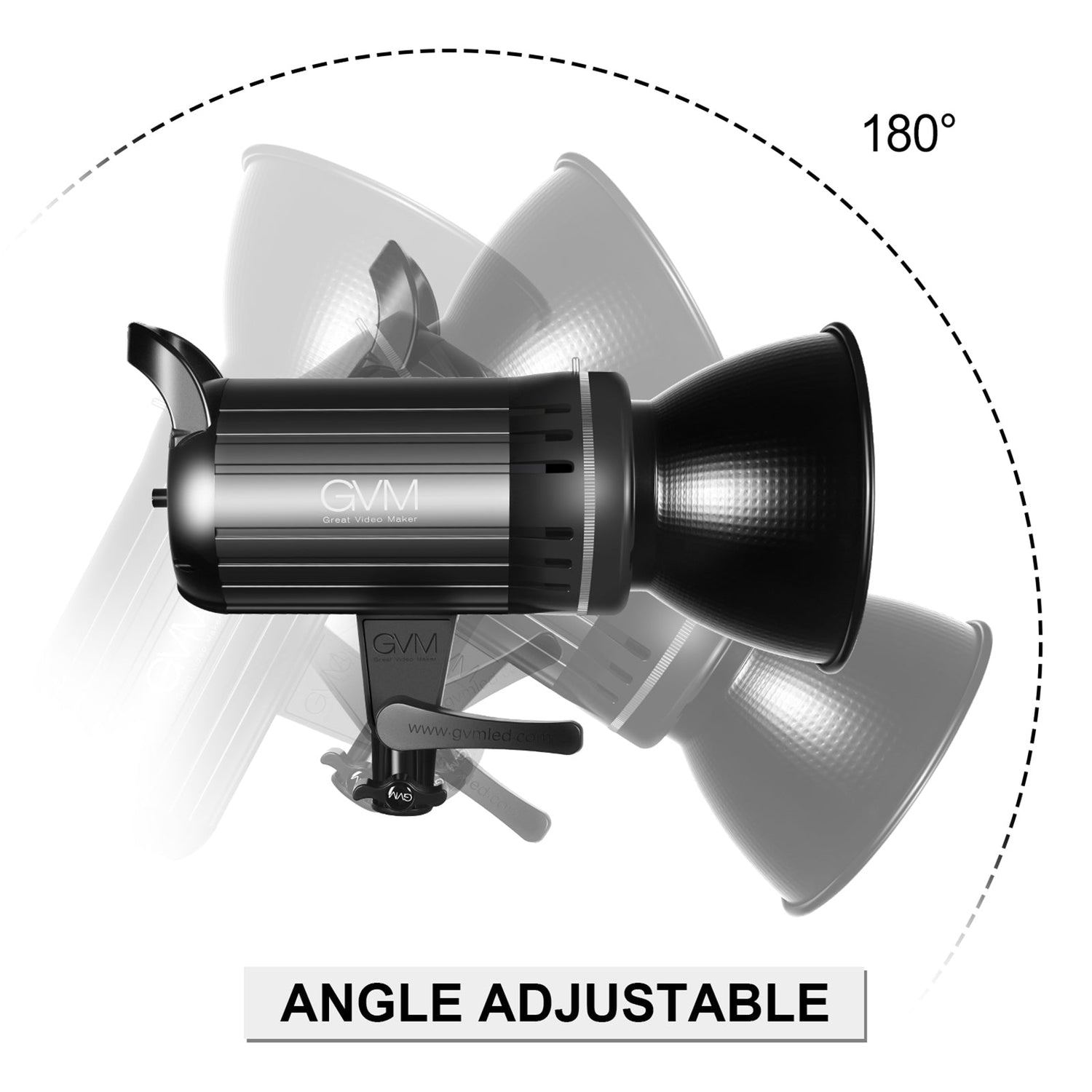 GVM-G100W 90W High Power LED Spotlight Bi-Color Studio Lighting Kit with Lantern Softbox - GVMLED