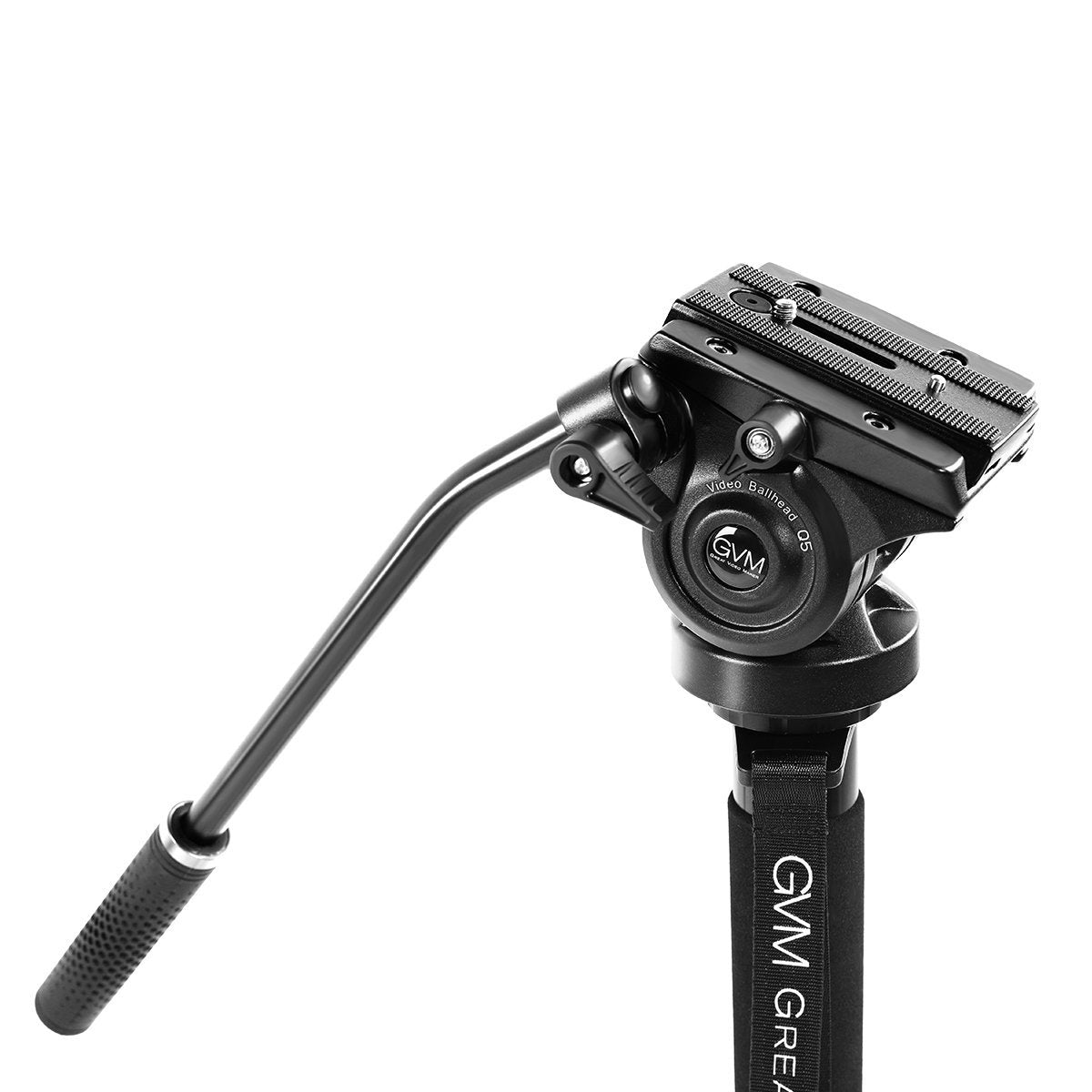 GVM  G175 Alluminum Alloy 5-Section Monopod with Video Fluid Head - GVMLED