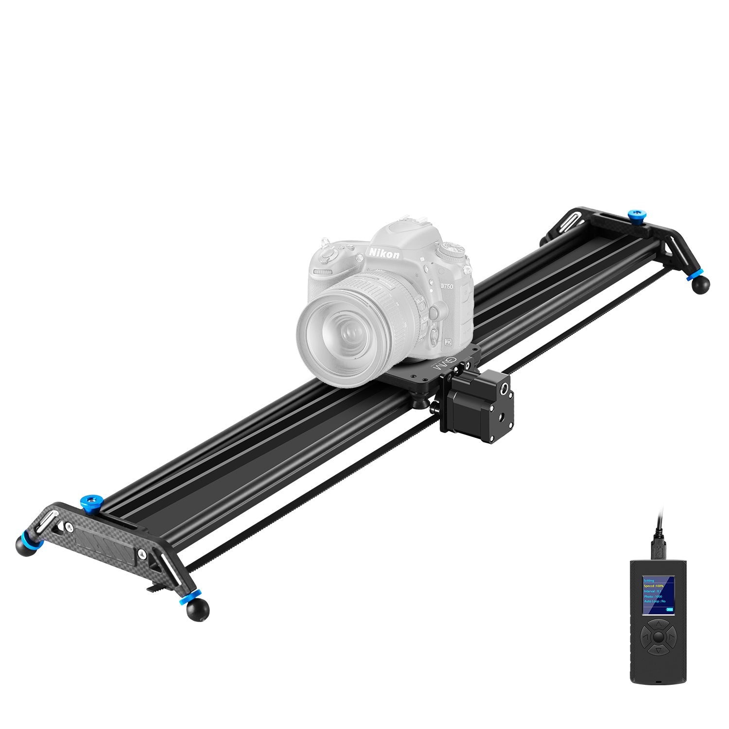 GVM J120D Aluminum Alloy Motorized Camera Slider (31