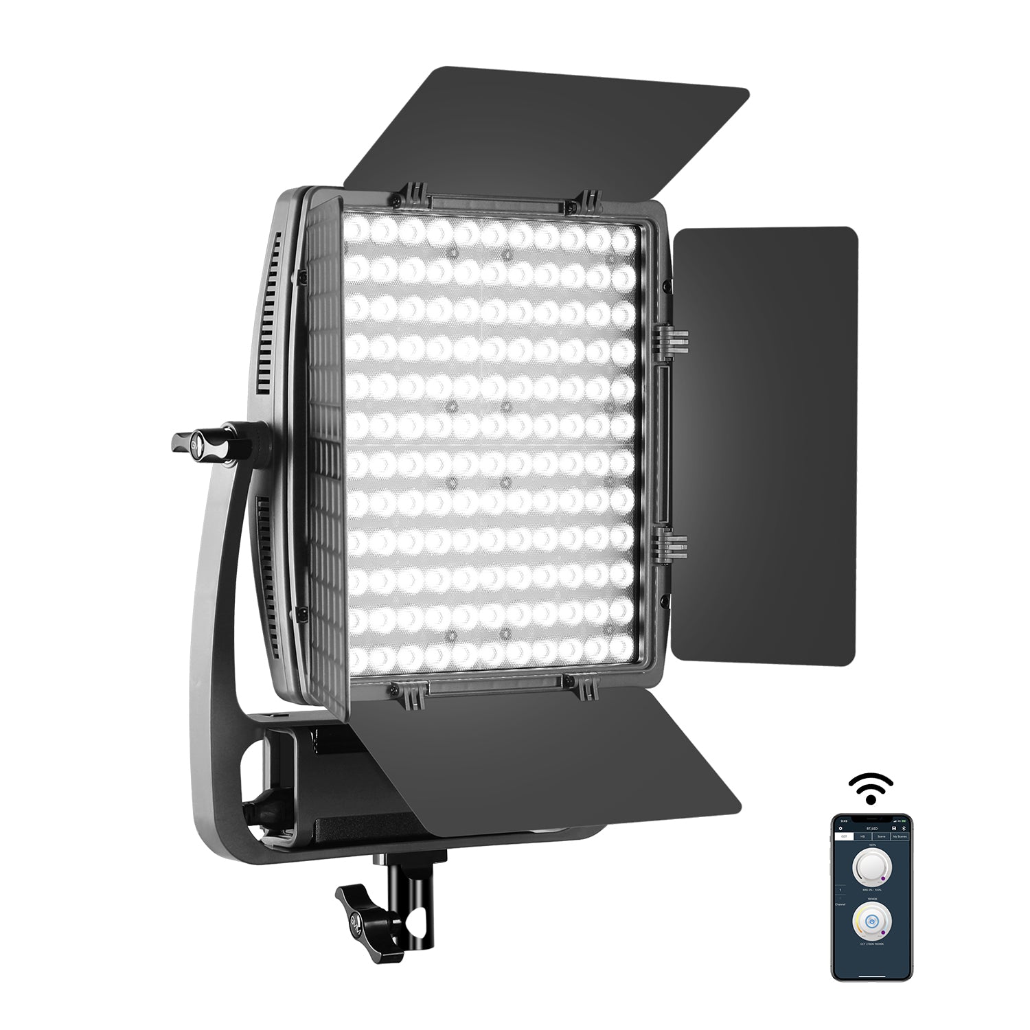 GVM LT100S 100W High Power Bi Color Lens Light beads Video Lighting Ki