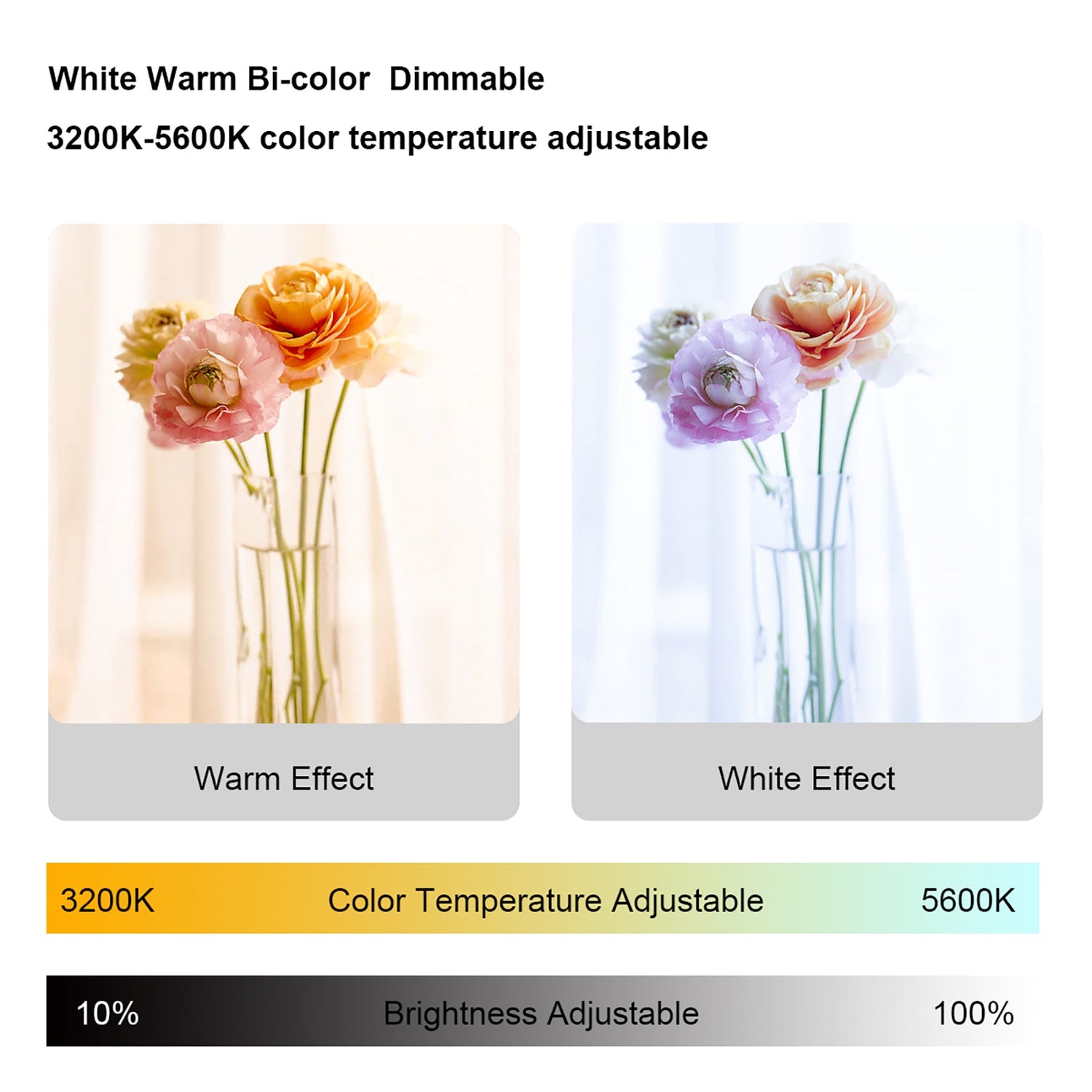 gvm mb832 led studio video light bi color 2 light kit - GVMLED