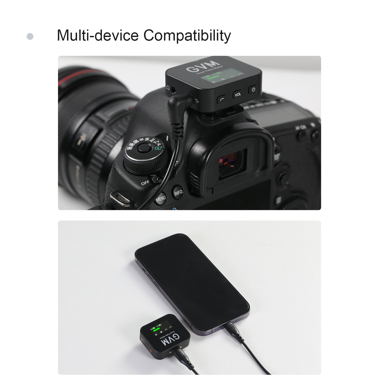 GVM-MIC LM2 2.4G Wireless microphone - GVMLED