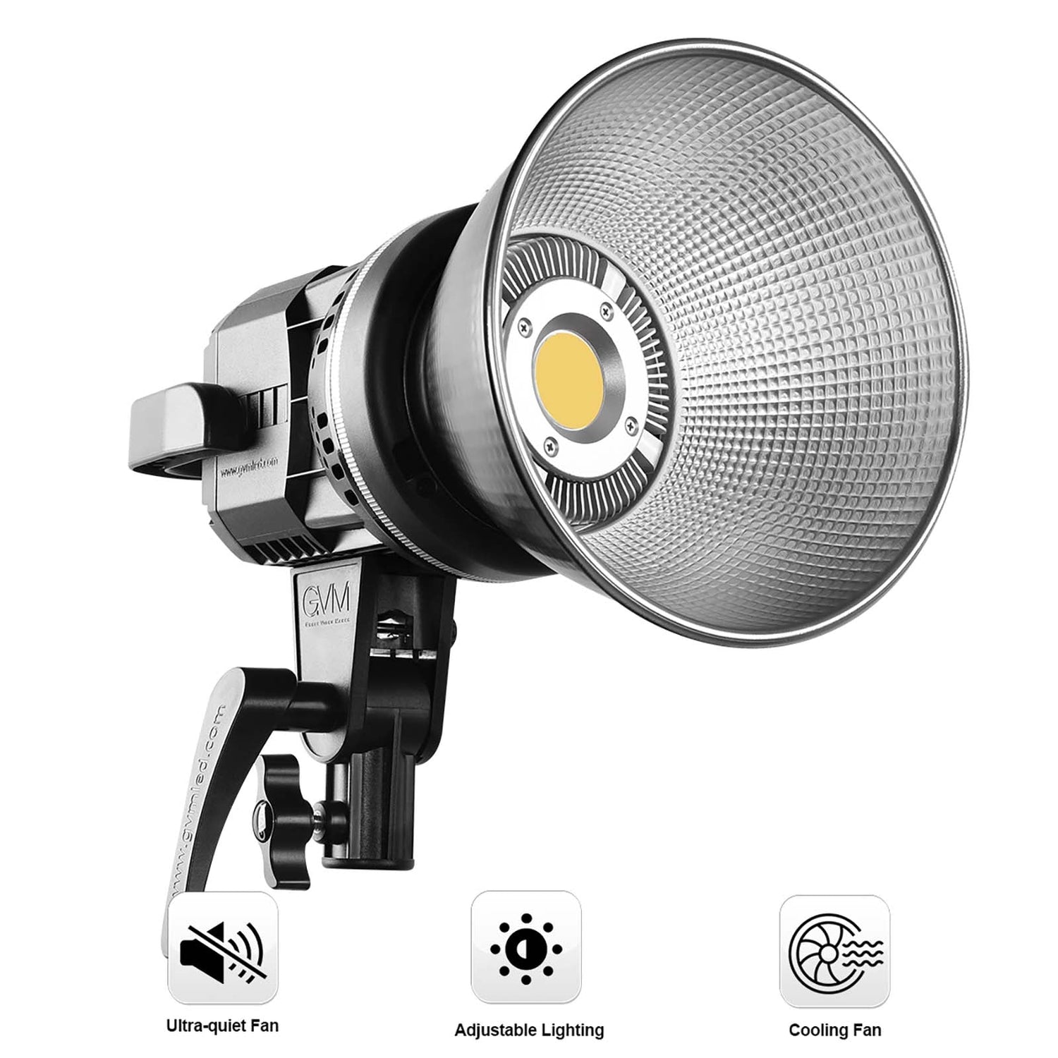 GVM P80D-1 80W High Power LED Spotlight Daylight Kit with Soft Umbrella - GVMLED