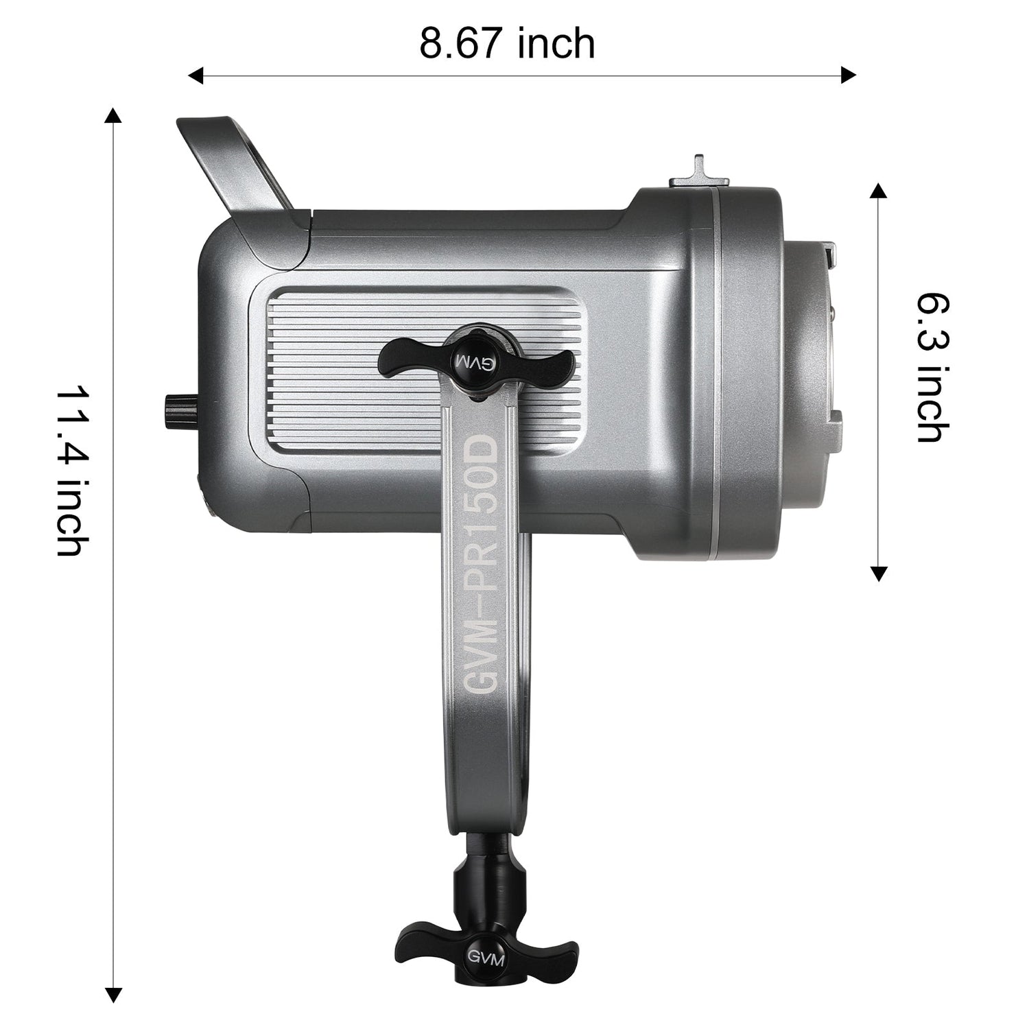 GVM PR150D 150W High Power LED Spotlight Bi-Color Studio Lighting Kit with Lantern Softbox - GVMLED
