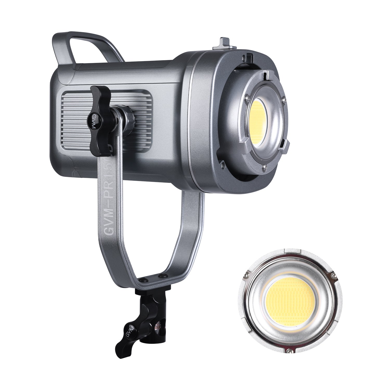 GVM PR150D 150W High Power LED Spotlight Bi-Color Studio Lighting Kit with Lantern Softbox - GVMLED