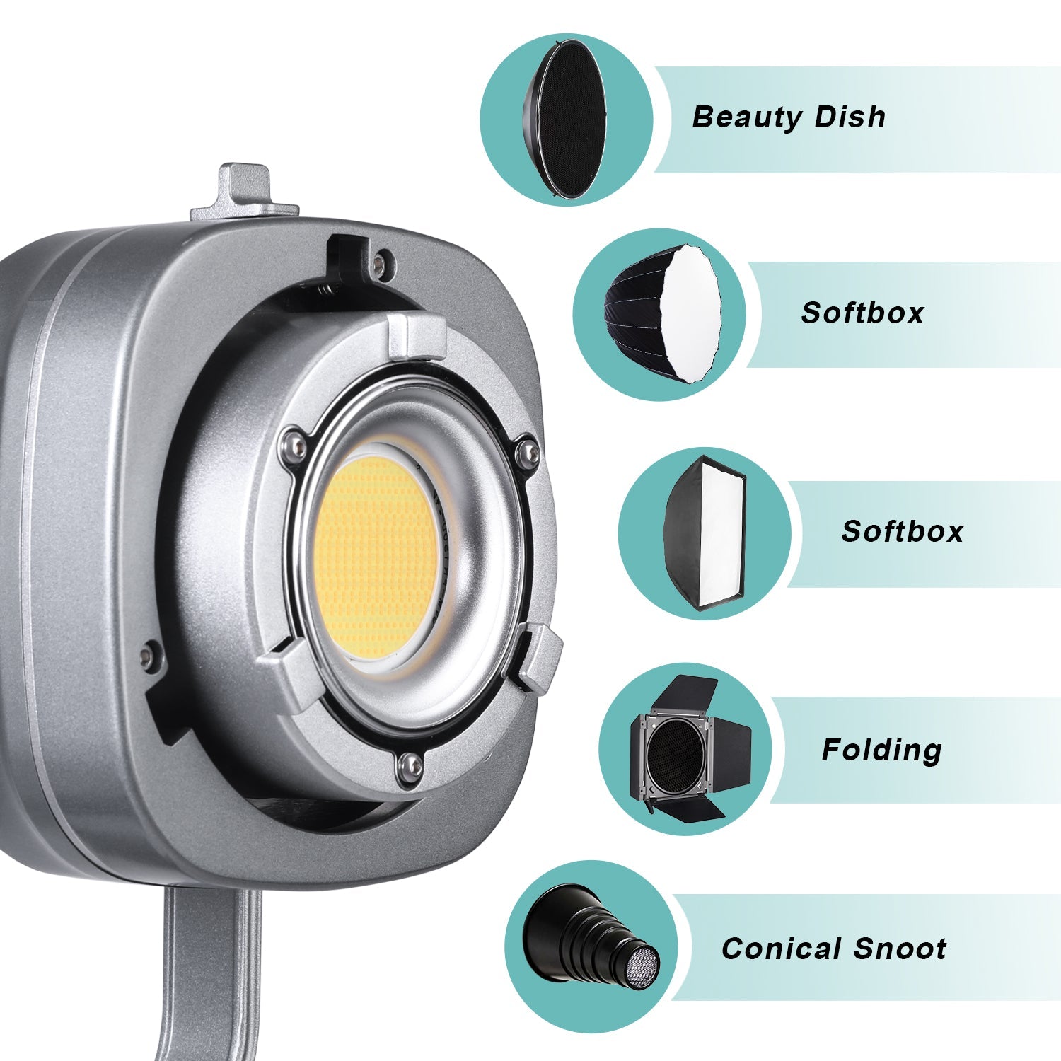 GVM PR150D 150W High Power LED Spotlight Bi-Color Studio Lighting Kit with Softbox - GVMLED