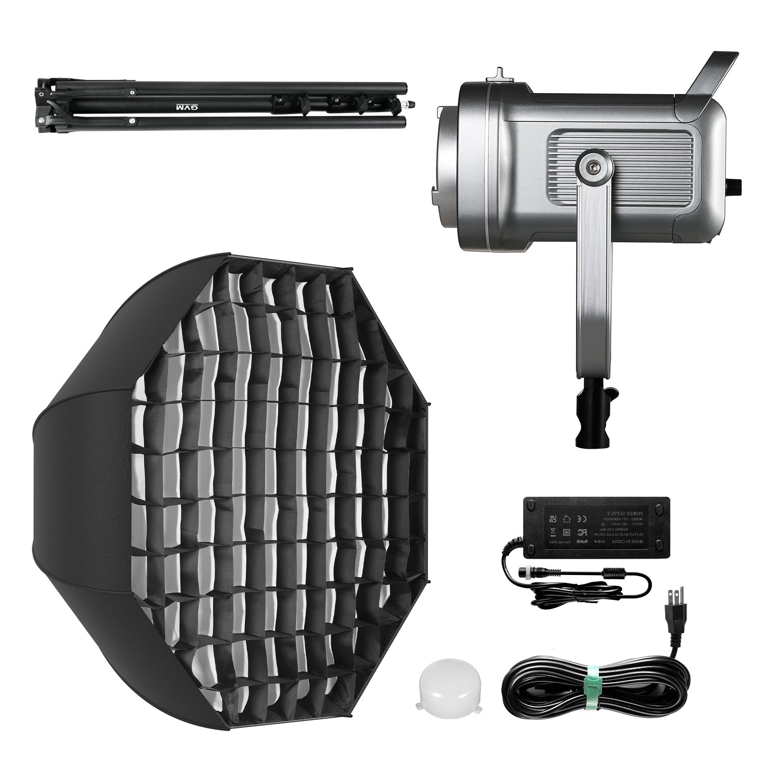 GVM PR150D 150W High Power LED Spotlight Bi-Color Studio Lighting Kit with Softbox - GVMLED